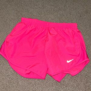 neon pink nike shorts